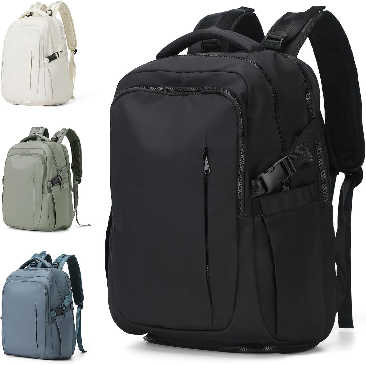 Large Travel Backpack for Women Men Airline Approved Carry On Personal Item Backpack Bag Frontier Airlines Personal Item Bag Flight Approved Luggage Backpack - Black