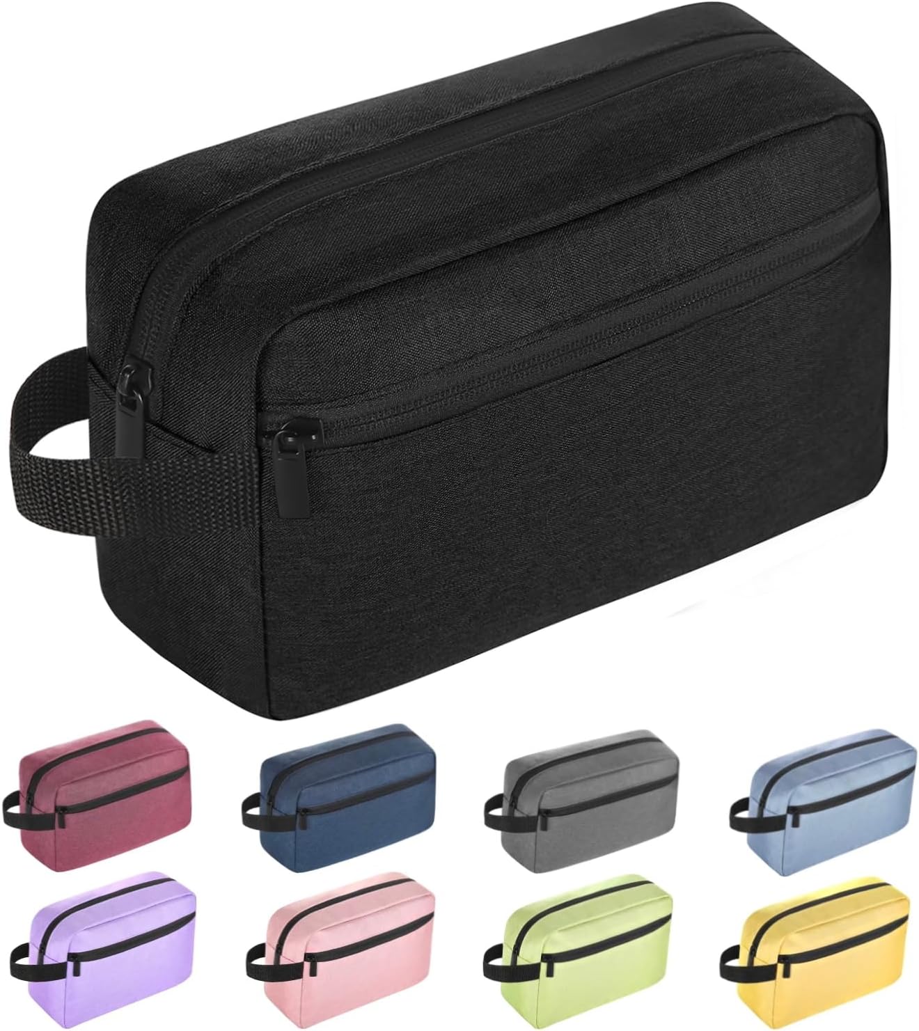 Travel Toiletry bag Toiletry bag for women men Hanging Cosmetic bag Travel accessories for Women Men (Black)