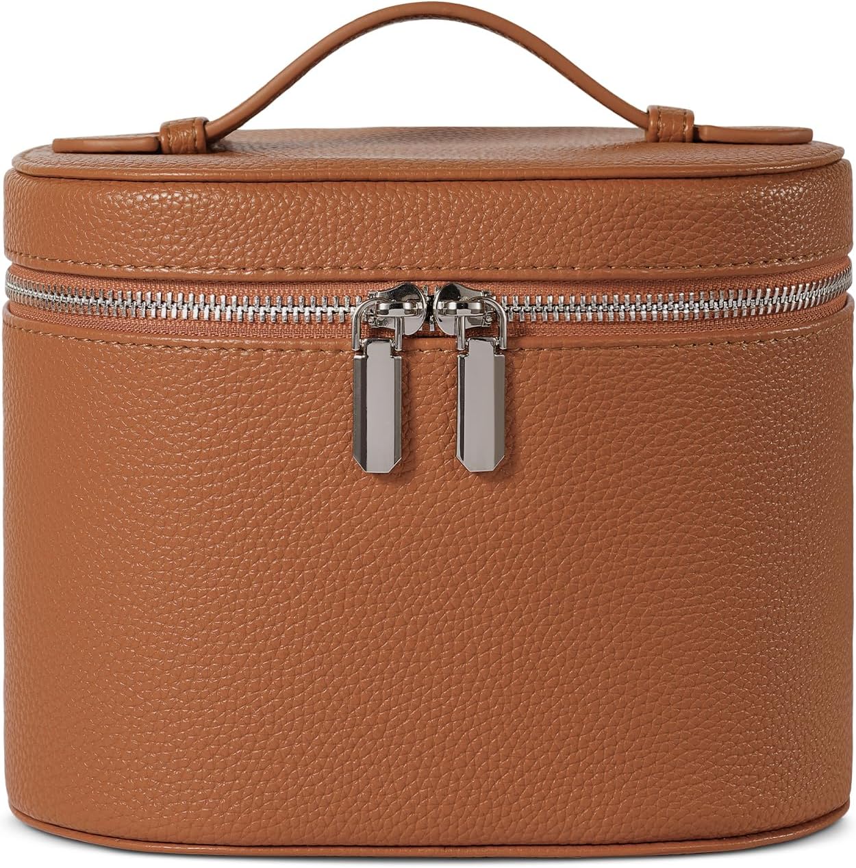 Makeup Bag, Travel Make up Case with Compartments and Handle, Portable Cosmetic Organizer Bags,Toiletry Bag for Women